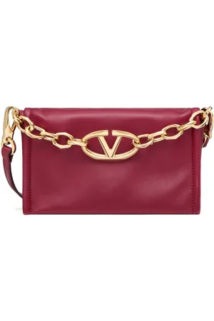 VALENTINO GARAVANI VLogo Chain leather clutch bag