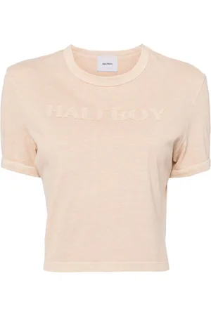 Halfboy Logo-patch cotton T-shirt