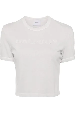 Halfboy Logo-patch cotton T-shirt