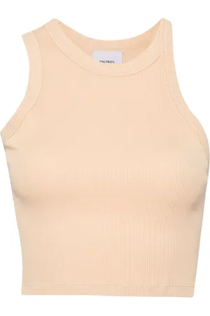 Halfboy Logo-embroidered cotton top
