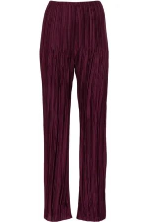 FORTE FORTE Plissé straight trousers