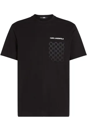 Karl Lagerfeld Monogram-pocket T-shirt