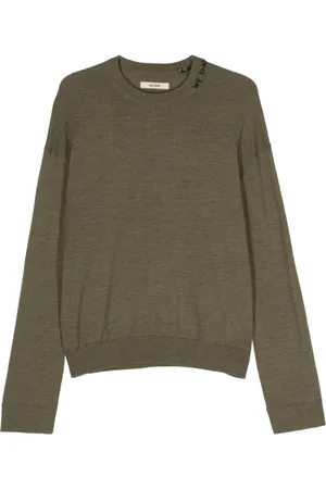 Zadig & Voltaire Slogan-embroidered wool jumper