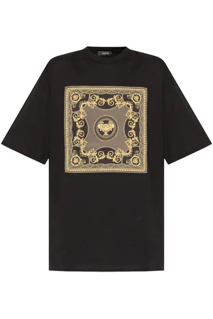 VERSACE Barocco-print cotton T-shirt