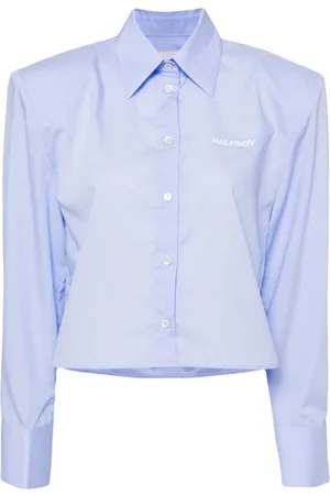 Halfboy Logo-embroidered cotton shirt