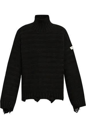 Maison Margiela Distressed high-neck jumper