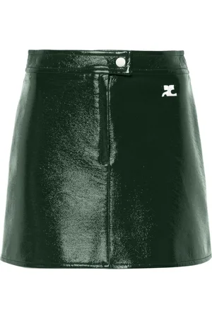 Courrèges Reedition vinyl mini skirt