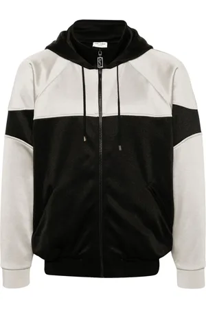 Saint Laurent Two-tone hooded jacket