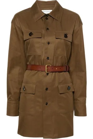 Saint Laurent Saharienne belted shirt