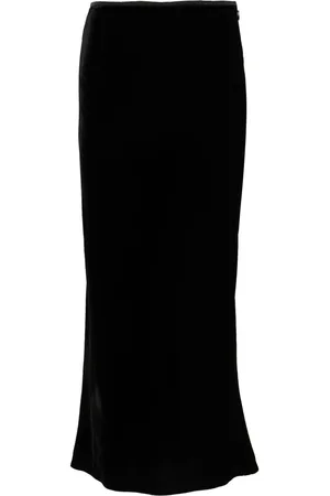 V:PM ATELIER Burlesque midi velvet skirt