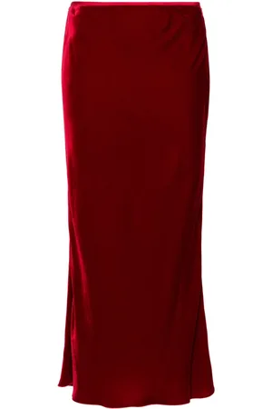V:PM ATELIER Burlesque midi velvet skirt