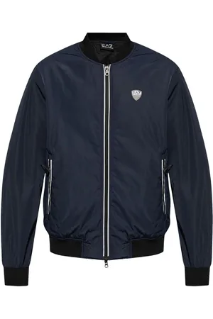 EA7 Logo-patch bomber jacket