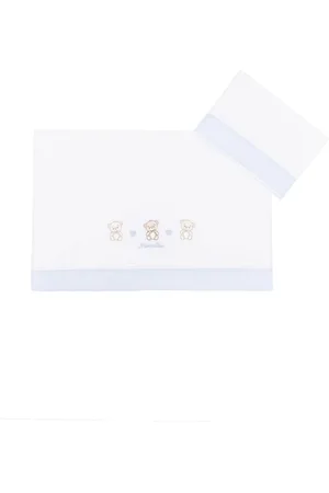 MONNALISA Logo-embroidered cotton sheets (set of three)