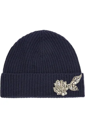Erdem Crystal-embellished ribbed-knit beanie