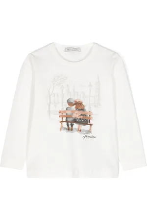 MONNALISA Graphic-print long-sleeve T-shirt