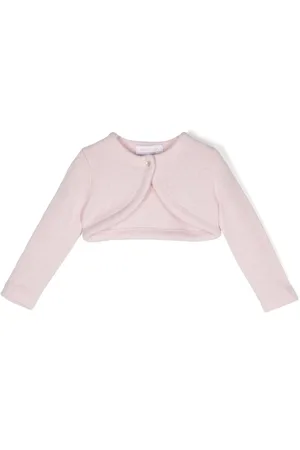 MONNALISA Cropped fine-knit cardigan