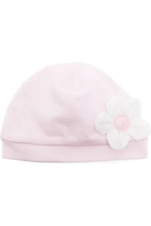 MONNALISA Faux-flower cotton beanie
