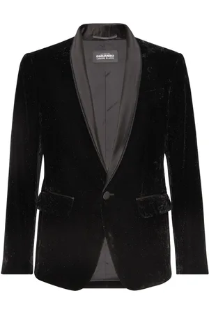 Dsquared2 Single-breasted velvet blazer