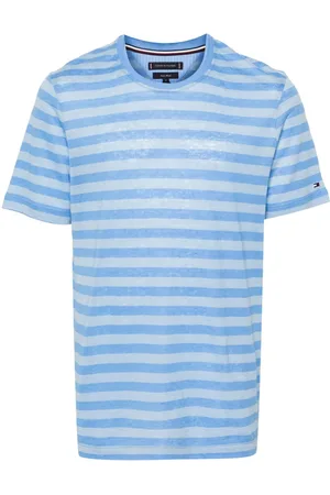 Tommy Hilfiger Logo-embroidered striped T-shirt
