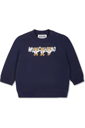 Moschino Teddy-print cotton sweatshirt