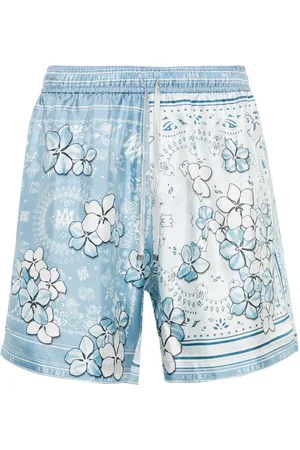 AMIRI Bandana floral silk shorts
