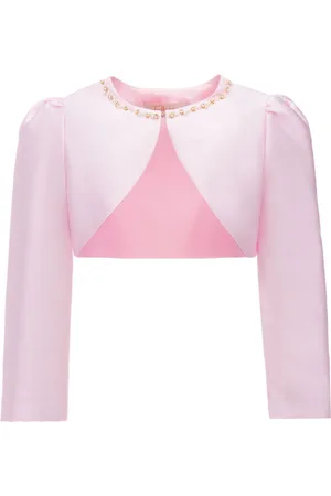 Tulleen Cropped satin jacket