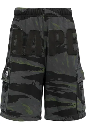 A Bathing Ape Logo-patch cargo shorts