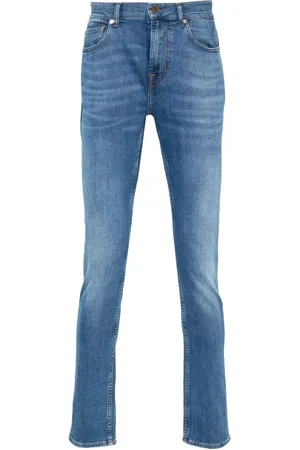 7 for all Mankind Paxtyn logo-patch jeans
