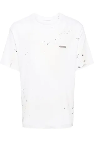 Helmut Lang Paint-splatter cotton T-shirt