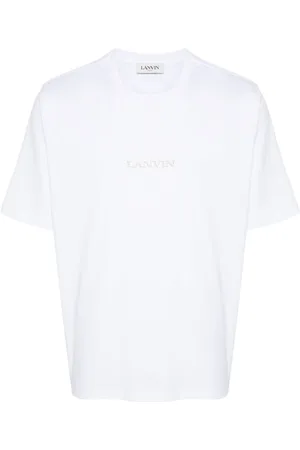 Lanvin Logo-embroidered cotton T-shirt