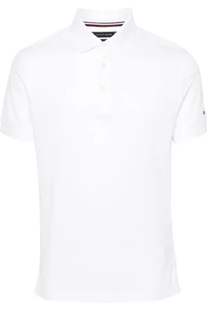 Tommy Hilfiger Logo-embroidered piqué polo shirt