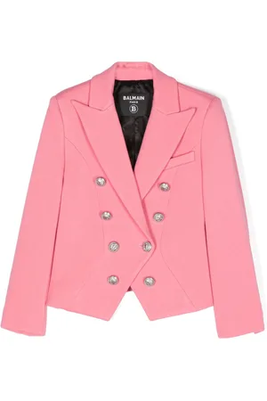 Balmain Coin-engraved double-breasted blazer