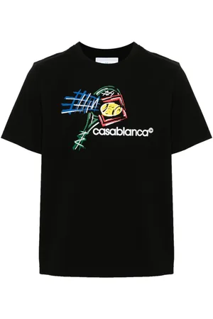 Casablanca Croquis De Tennis logo-print T-shirt