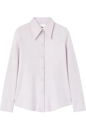 Jil Sander Oversized-collar poplin shirt