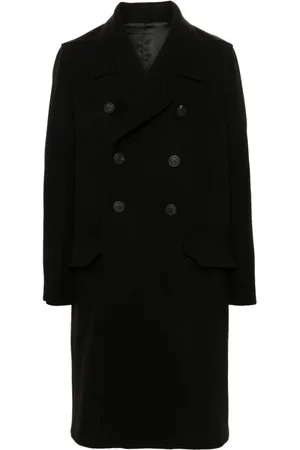 Rick Owens Officer double-breasted long coat