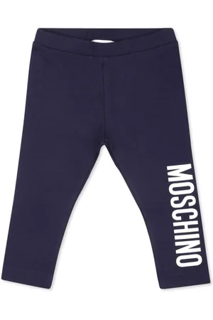 Moschino Logo-print stretch-cotton leggings