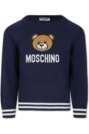 Moschino Intarsia-knit logo jumper