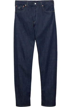Prada Triangle-logo straight-leg jeans