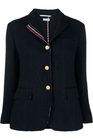 Thom Browne RWB-striped tweed blazer