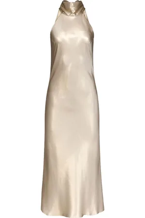 GALVAN Sienna halterneck dress