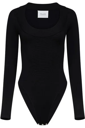 GALVAN Sasha scoop-neck bodysuit