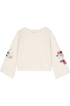 MONNALISA Sequin-embellished knitted top