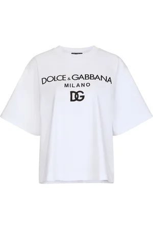 Dolce & Gabbana Flocked-logo cotton T-shirt