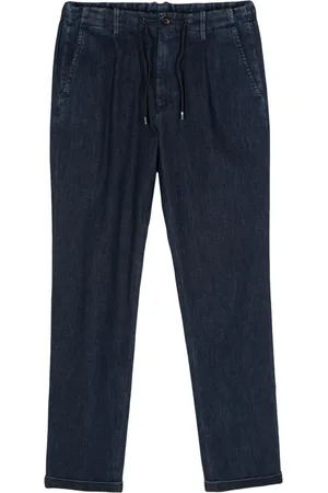 MOORER Wilton drawstring-waistband jeans