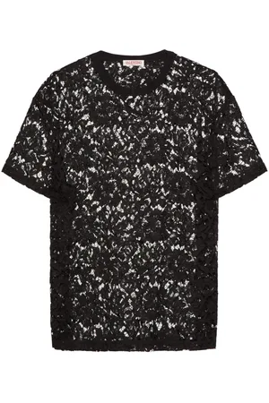 VALENTINO GARAVANI Semi-sheer lace T-shirt