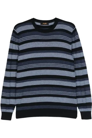 MOORER Elmer striped jumper