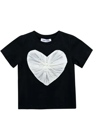 Mimi Tutu Heart-appliqué cotton T-shirt