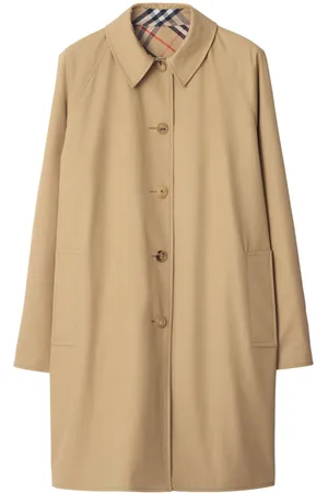 Burberry Check-pattern reversible trench coat