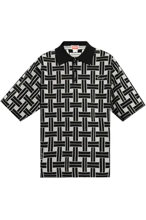 Kenzo Logo-embroidered interwoven polo shirt
