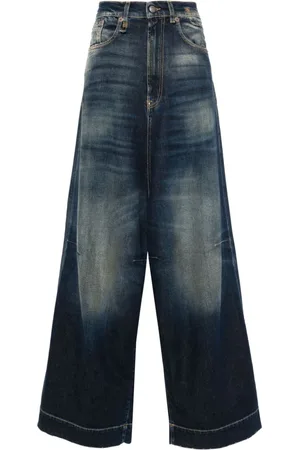 R13 Jesse low-rise wide-leg jeans